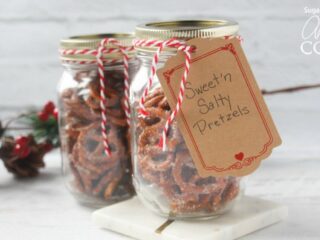 Image for Sweet and Salty Pretzels in a Jar: a great gift idea for neighbors, teachers..
