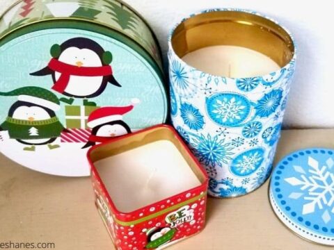 Image for DIY Dollar Store Tin Christmas Candles