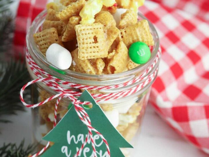 christmas snack mix with m and ms