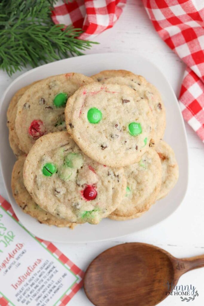 mandm christmas cookies