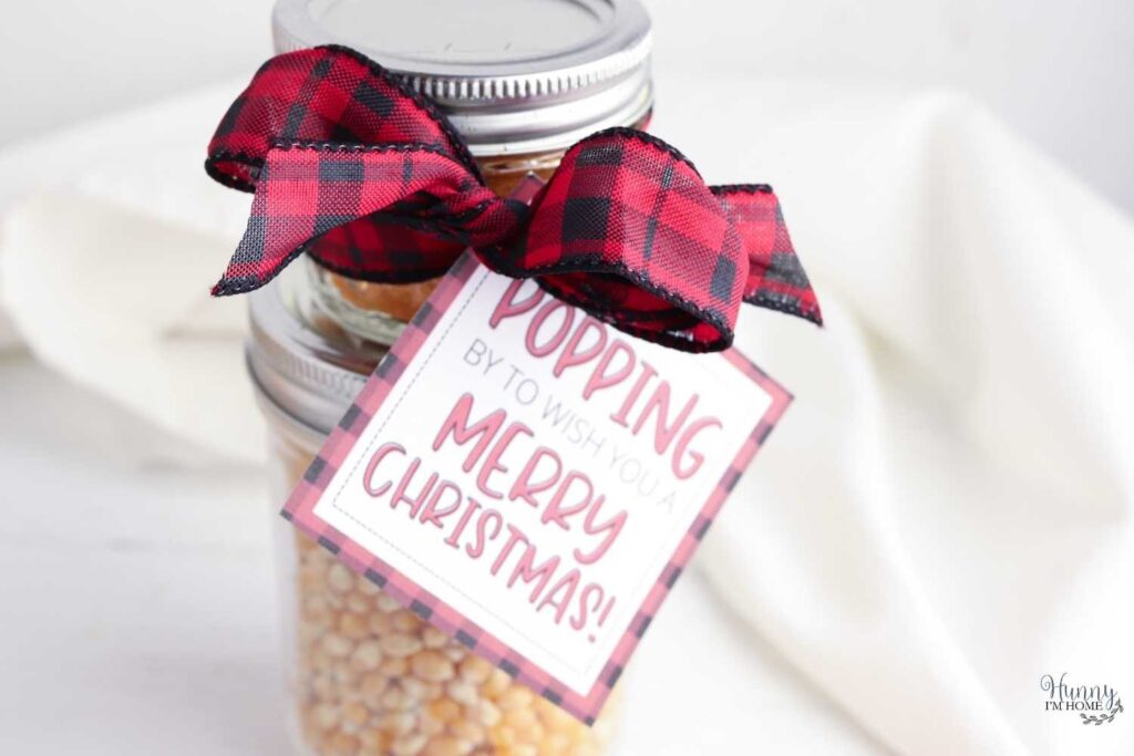 mason jar christmas gift tag