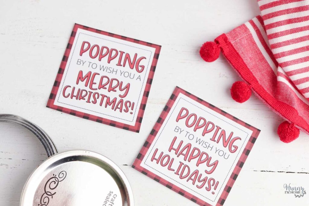 popcorn gift tags