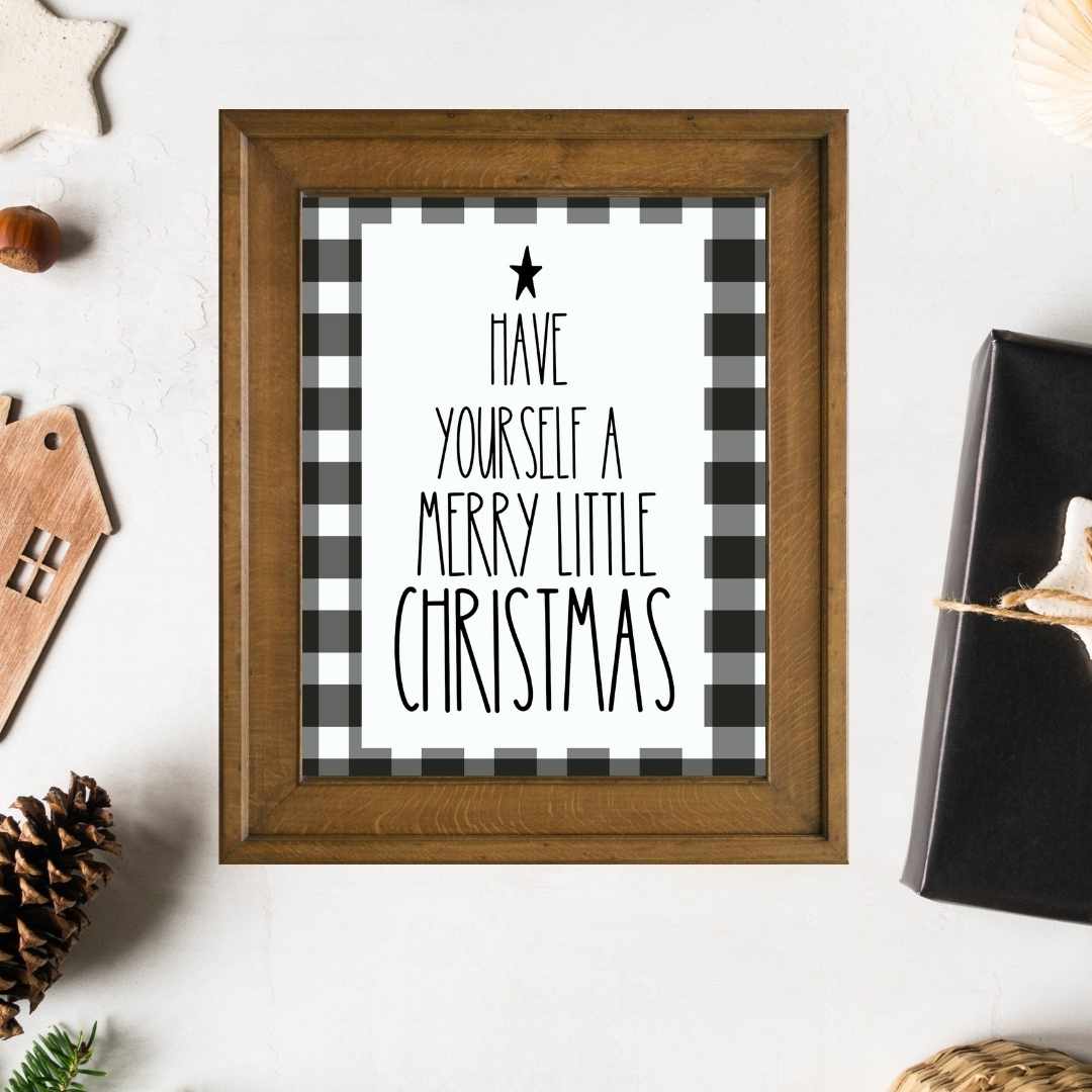Printable Have Yourself a Merry Little Christmas Rae Dunn Christmas Sign - Image 2