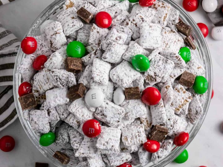 Image for Dark Chocolate Peppermint Christmas Puppy Chow