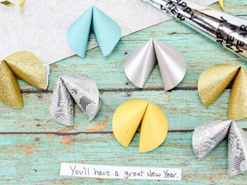 Image for New Year's Eve Fun Paper Fortune Cookies Craft