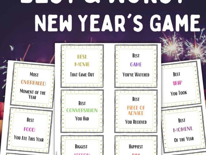 Image for New Years Game Questions Best and Worst