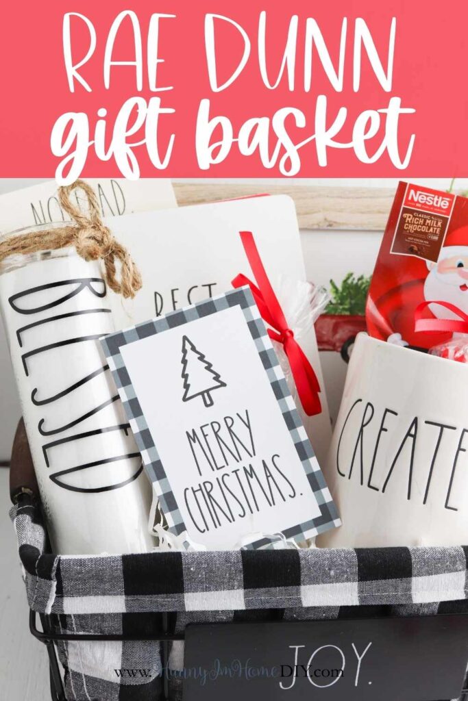 diy rae dunn gift basket