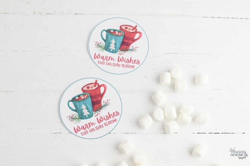 gift tags for hot chocolate
