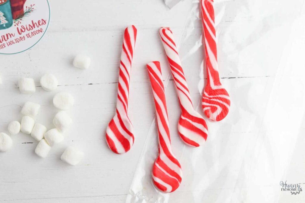 peppermint spoons for hot cocoa