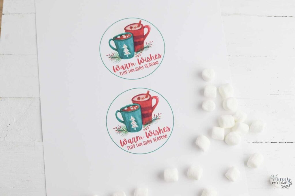 printable hot chocolate gift tags