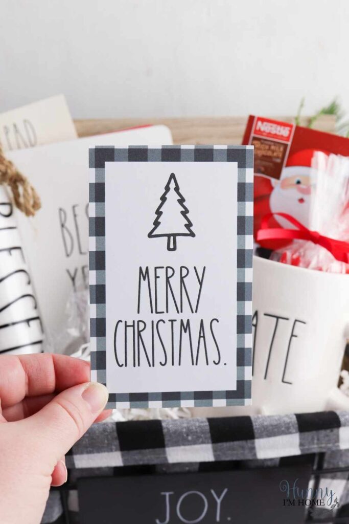printable rae dunn gift tag