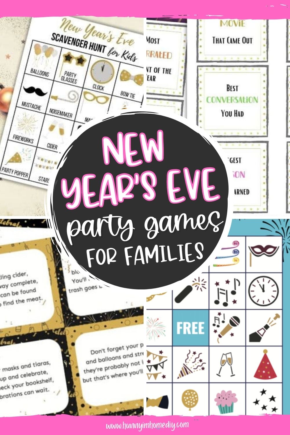30 Fun Family Party Games for New Years Board Games & Printables