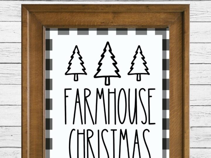 rae dunn christmas sign printable