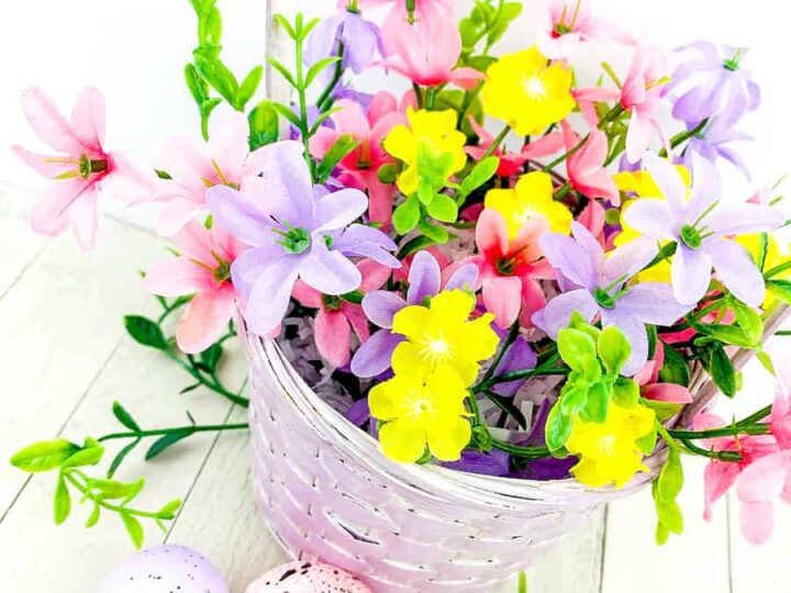 Image for Easy DIY Easter Flower Basket: 2 Ways (Dollar Store Craft)