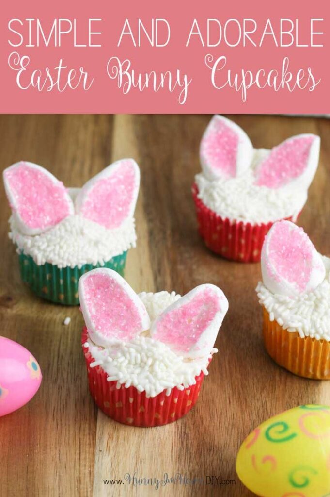 Easter bunny cupcakes