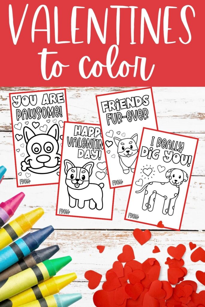 printable dog valentines