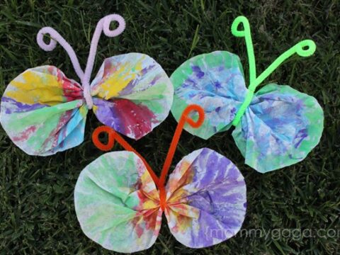 Image for Easy Coffee Filter Butterfly Craft – A Fun Spring Craft for Kids!