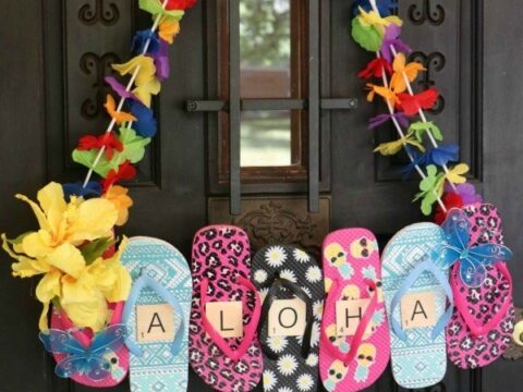 Image for Flip Flops Door Hanger: Dollar Store Craft