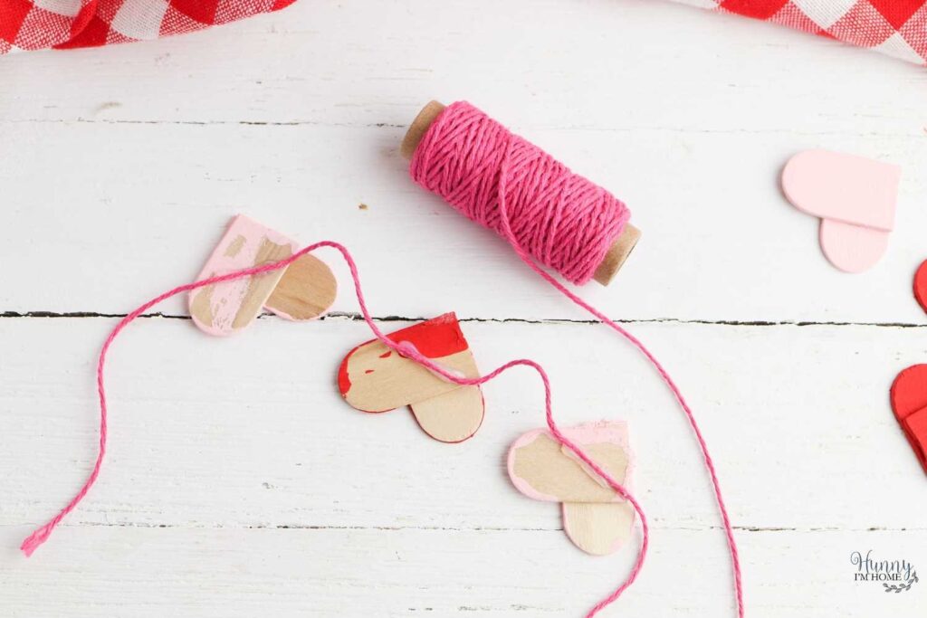 heart garland for valentines day