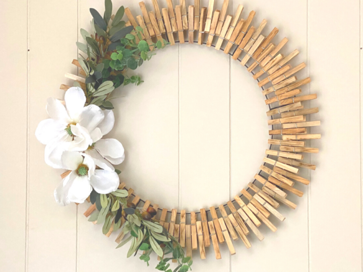 Image for Homemade Clothespin Magnolia Wreath