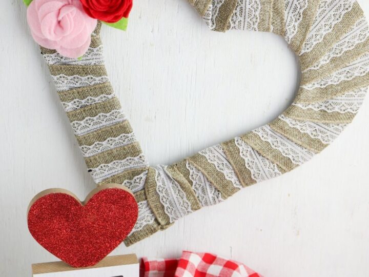how to make a heart wreath