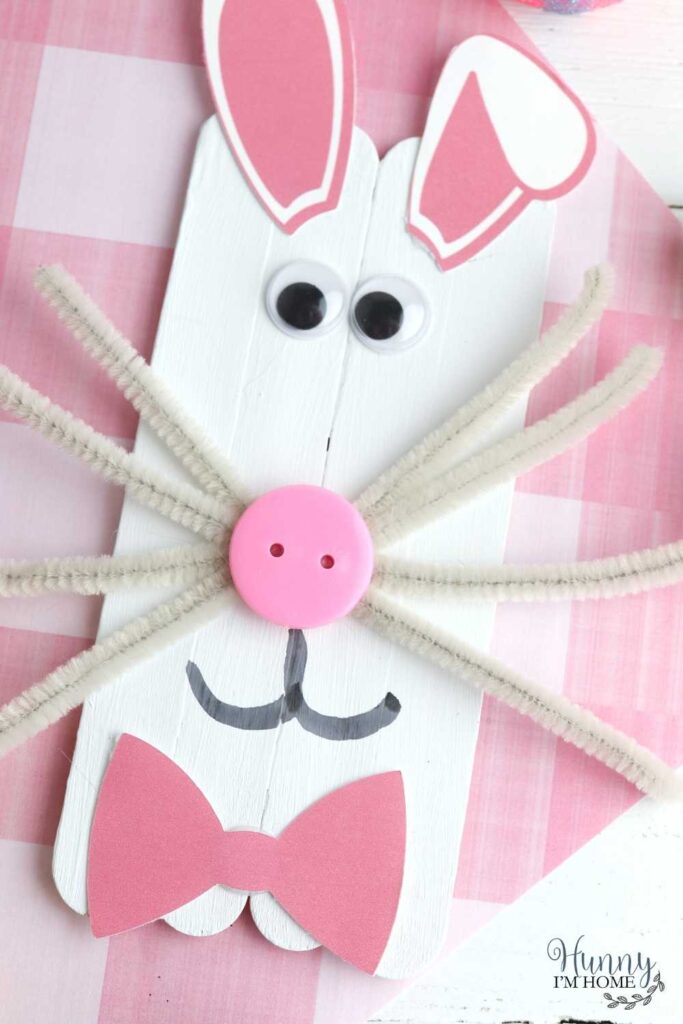 popsicle stick bunny craft