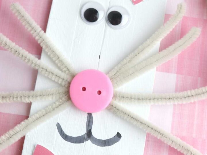 popsicle stick bunny craft