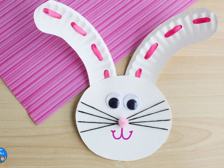 Image for Paper Plate Bunny Craft (with Free Template)