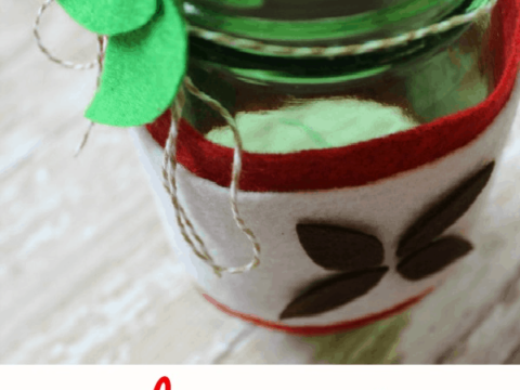 apple mason jar for teacher