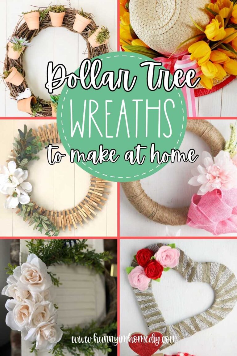15 Easy DIY Dollar Tree Wreath Ideas