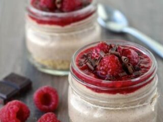 Image for Chocolate Raspberry No-Bake Cheesecake Jars