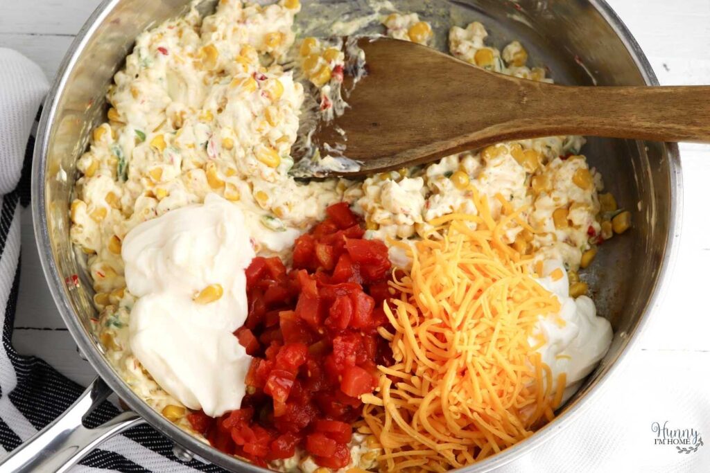 cream cheese sour cream corn dip