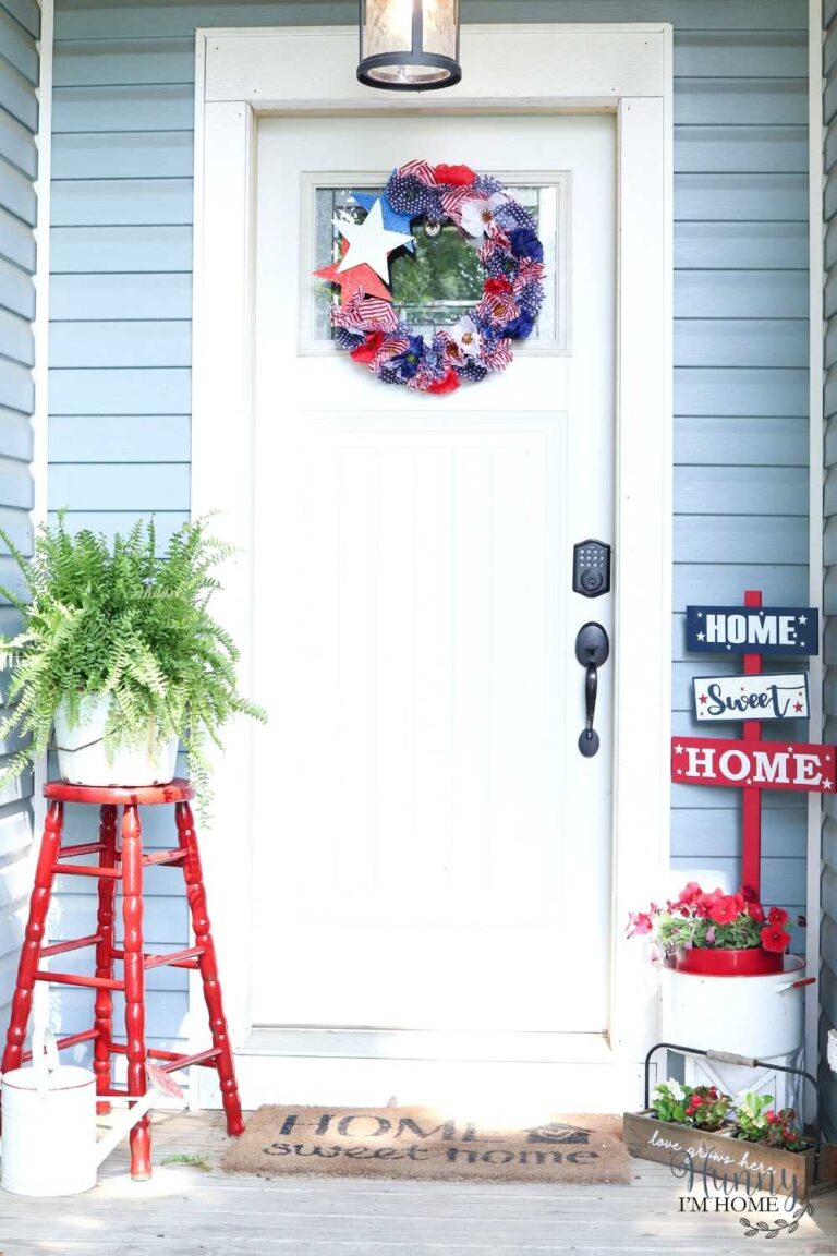 DIY Dollar Tree 4th of July Wreath