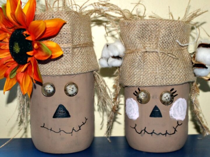 Image for Easy To Make Mr. & Mrs. Scarecrow Mason Jars
