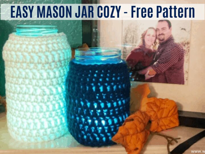 Image for Easy Crochet Mason Jar Cozy | Free Pattern