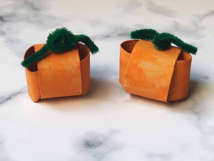 Image for Paper Towel Tube Pumpkin Craft for Toddlers 