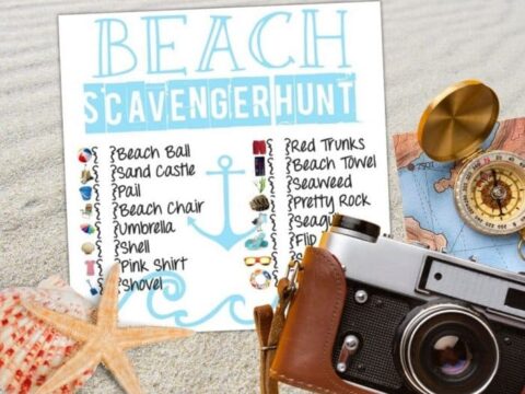 Image for Beach Scavenger Hunt Printable