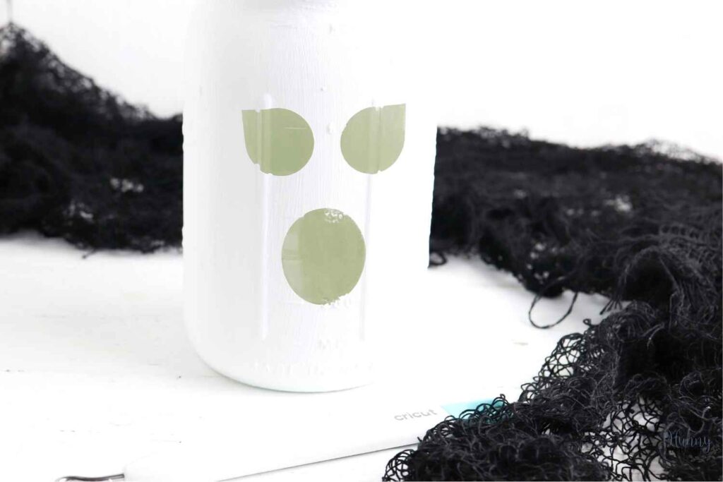 ghost jar using vinyl