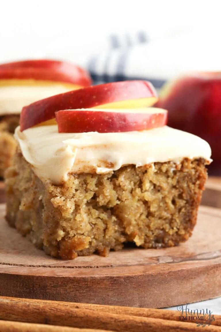 Gluten Free Apple Cake with Caramel Icing