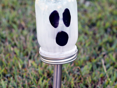 ghost mason jar lights