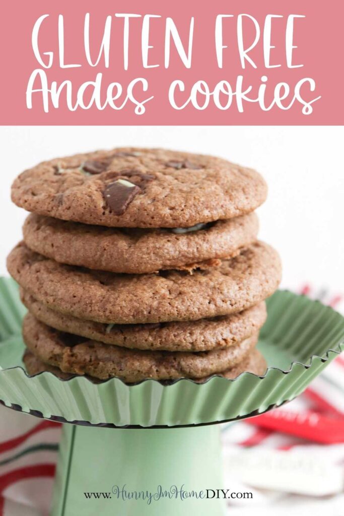 gluten free andes mint brownie cookies