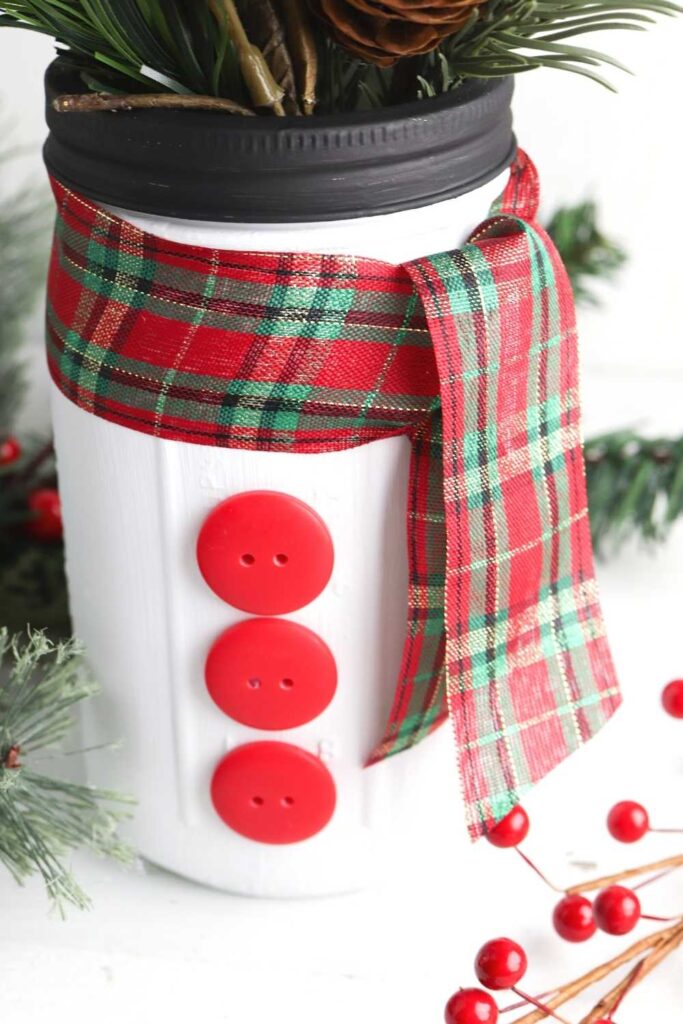 mason jar snowman craft