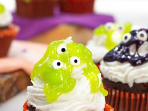 Image for Slime Monster Brownie Cupcakes