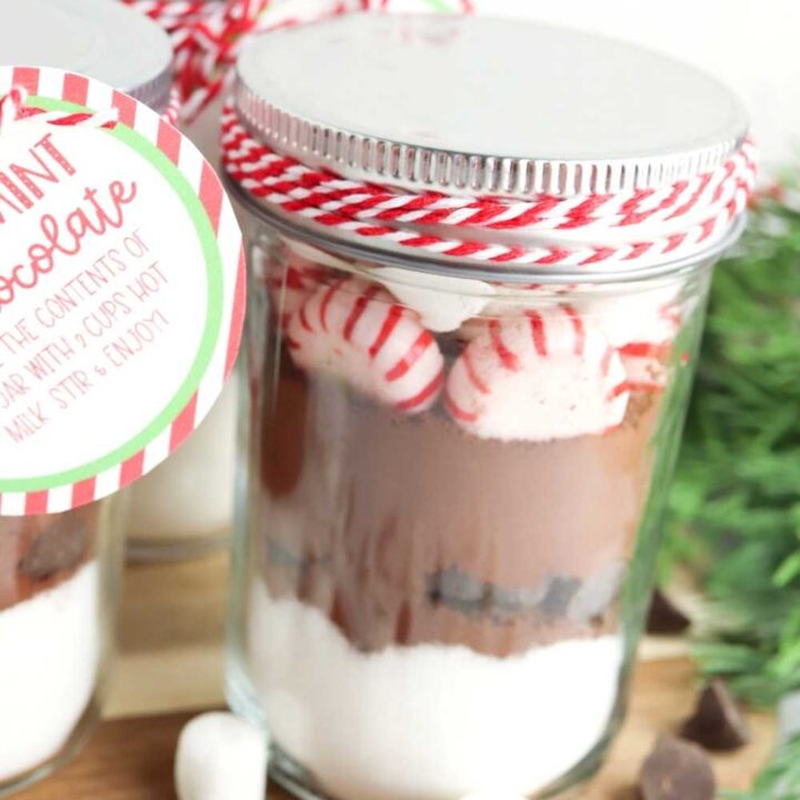 peppermint hot chocolate gift