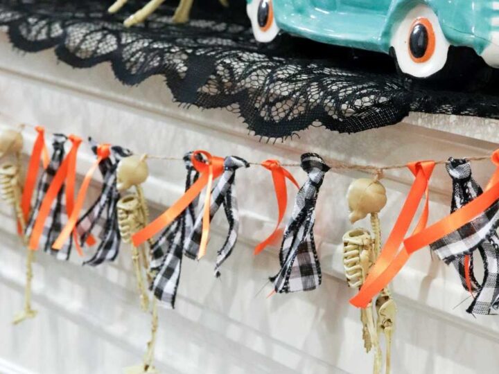 diy halloween garland dollar tree