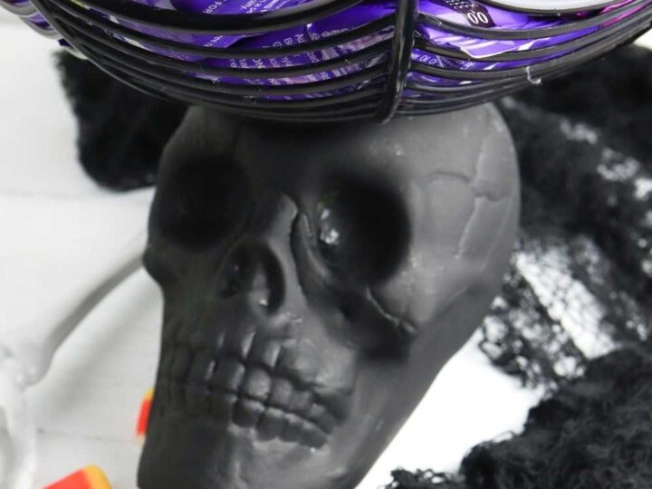 dollar store skull candy bowl