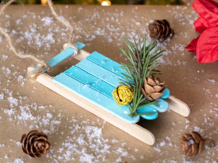 Image for DIY Popsicle Stick Sled Ornament