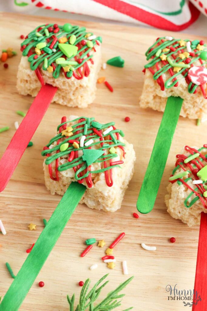 christmas rice krispies treats