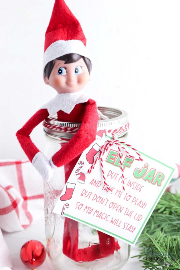 elf on the shelf jar