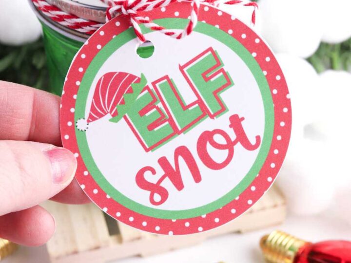 elf snot printable gift tag